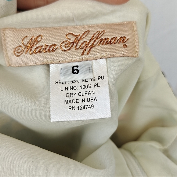 Mara Hoffman Retrospective Geometric Cut Out Mini Dress Size 6 Women's - Picture 16 of 16